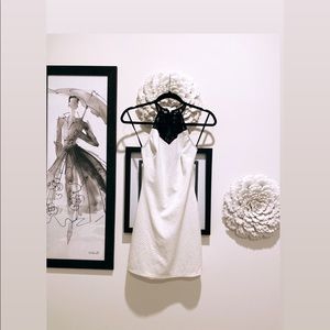 Sleeveless white dress